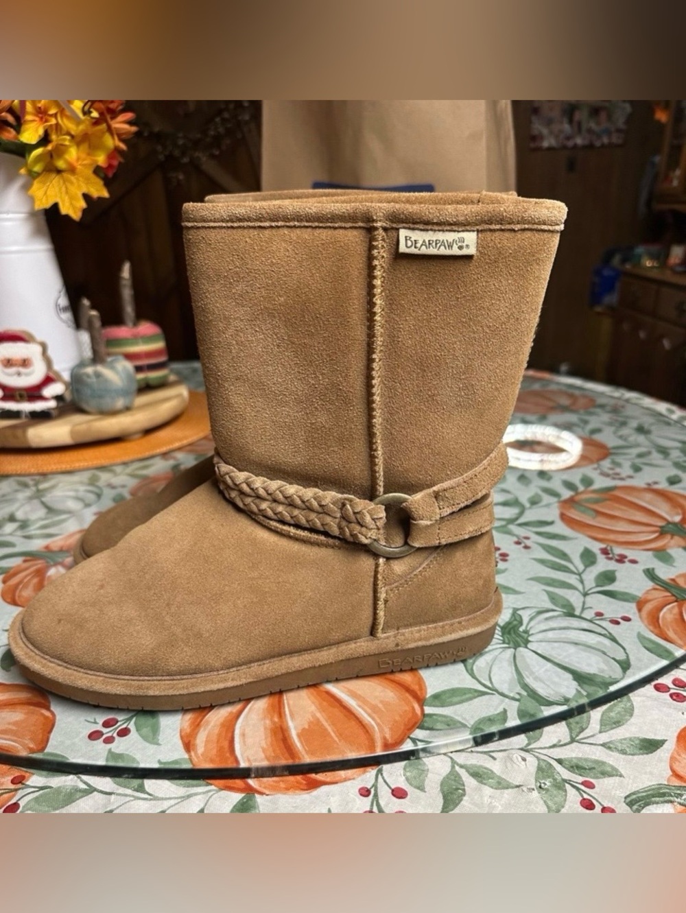 Bearpaw Chestnut Suede Classic Mid Boot